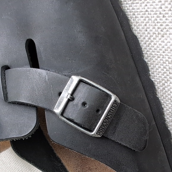 Birkenstock Boston Oil Leather Clogs - Picture 16 of 16